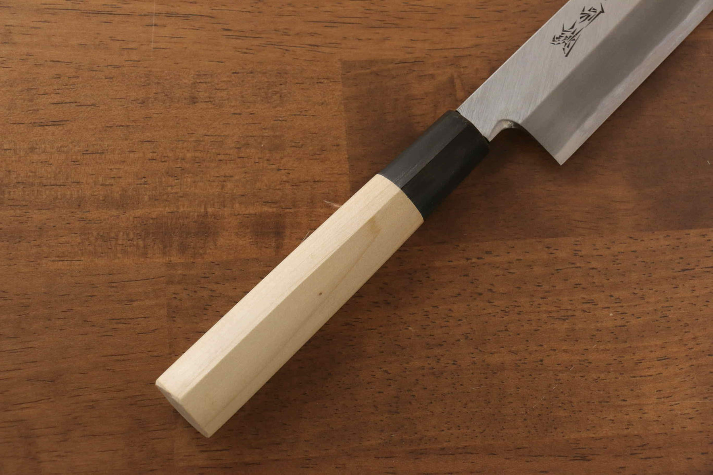 堺 孝行 特上 白ニ鋼 切付包丁 240mm 朴柄 - 清助刃物