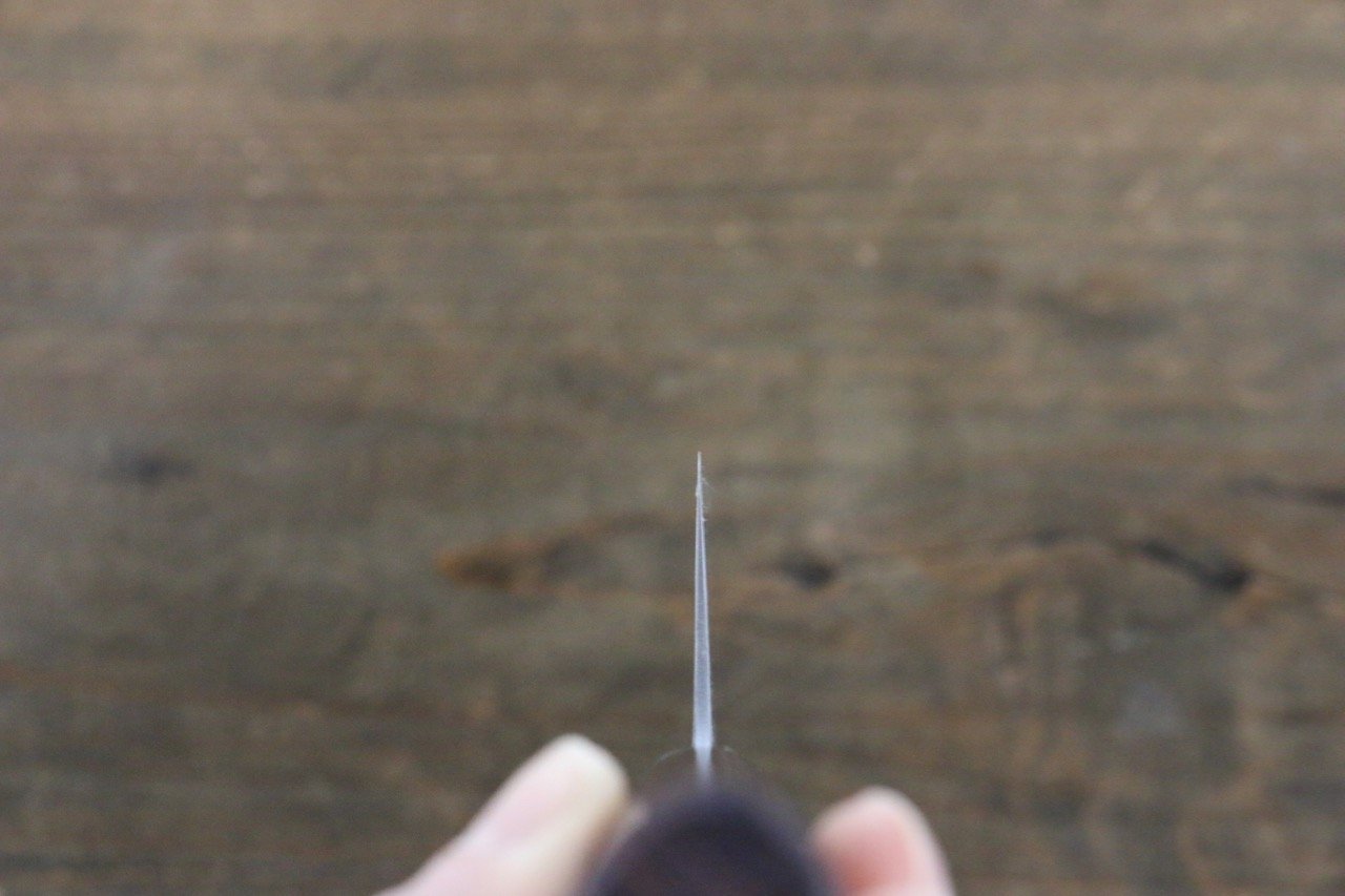 尾形 峻吾 白ニ鋼 ダマスカス 文化包丁 165mm 紫檀柄 - 清助刃物