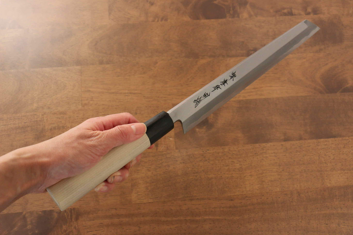 堺 孝行 特上 白ニ鋼 切付包丁 270mm 朴柄 - 清助刃物
