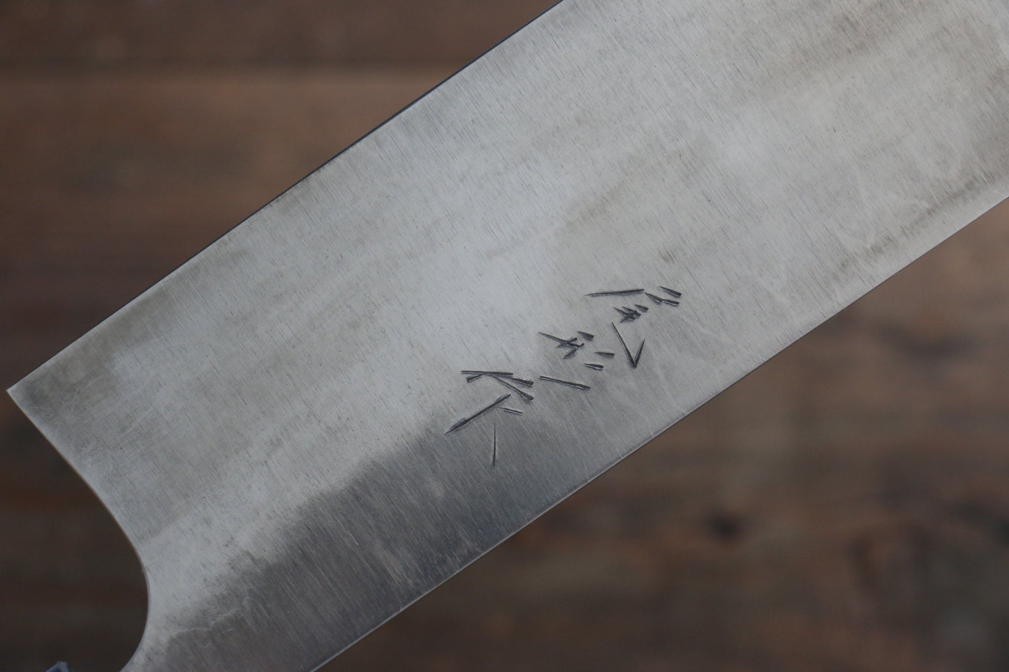 尾形 峻吾 白ニ鋼 ダマスカス 菜切包丁 165mm 紫檀柄 - 清助刃物