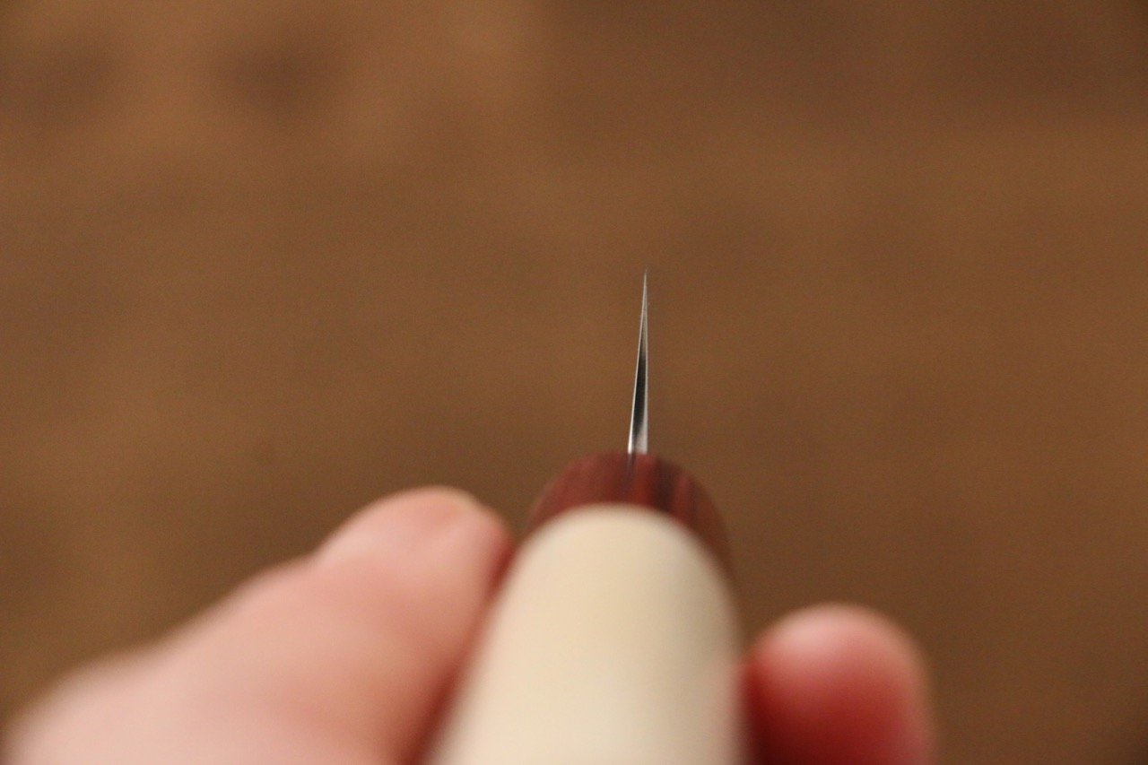 昌景 霧 V金10号 ダマスカス ペティーナイフ 75mm 朴柄 - 清助刃物