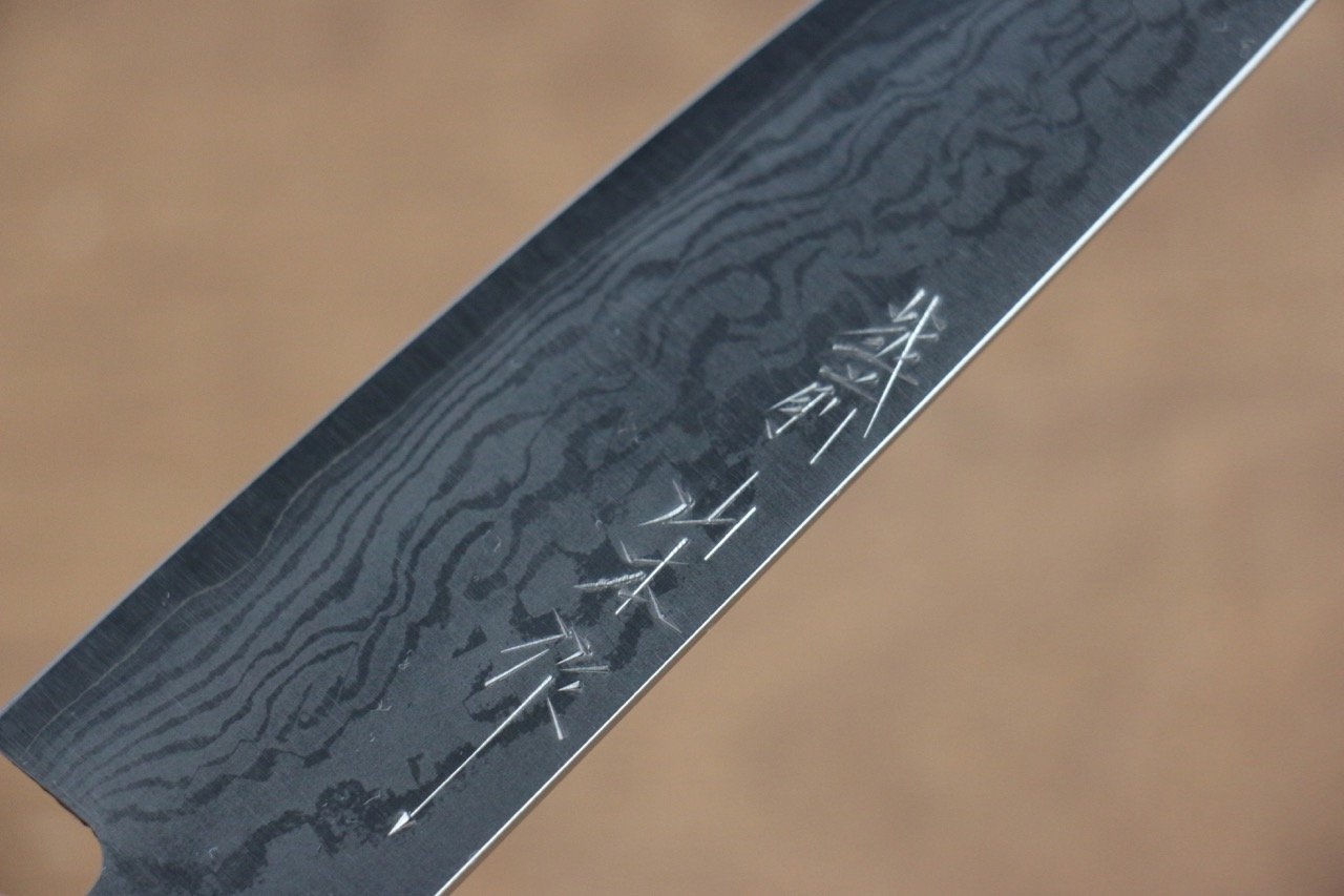 山本 直 V金10号 ダマスカス ペティーナイフ 150mm 赤合板柄 - 清助刃物