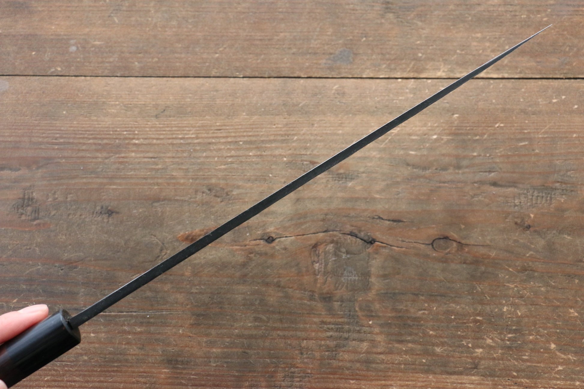 岩井 貴行 青ニ鋼 黒打 柳刃包丁  270mm 紫檀柄 - 清助刃物