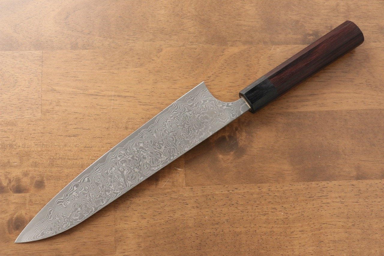 昌景 雲 V金10号 ダマスカス 牛刀包丁 210mm 紫檀柄 - 清助刃物