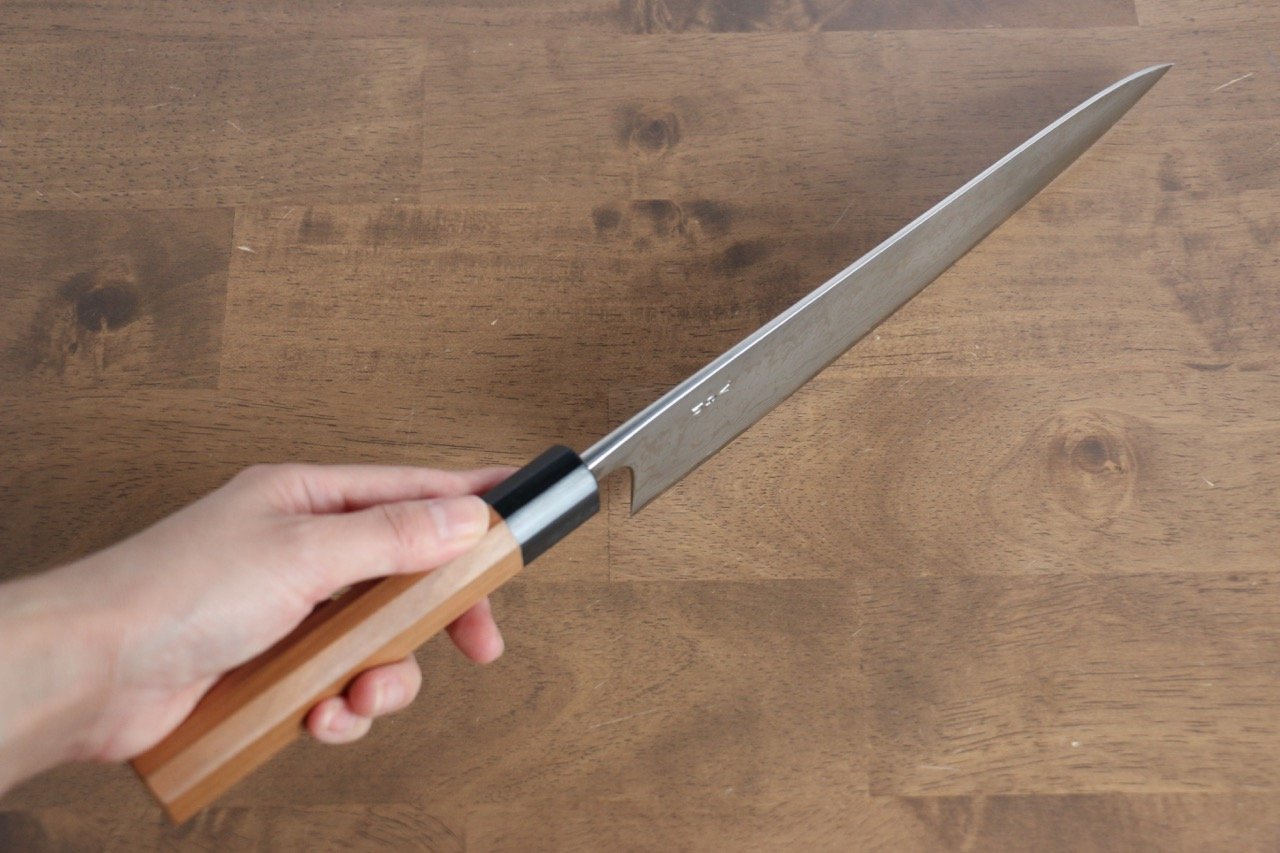 山本 直 V金10号 ダマスカス 牛刀包丁 240mm 桜柄 - 清助刃物