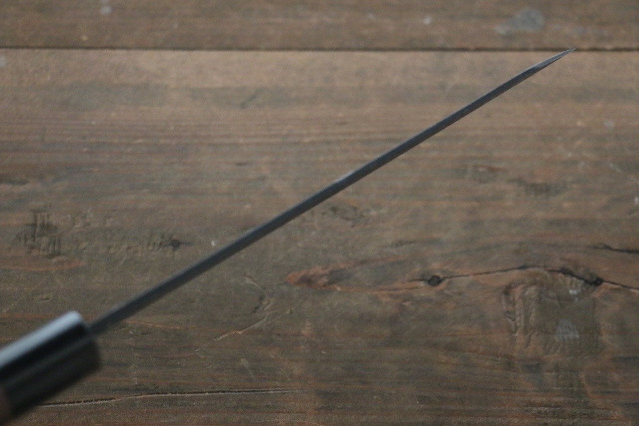 尾形 峻吾 白ニ鋼 黒打 ダマスカス 文化包丁  180mm 紫檀柄 - 清助刃物