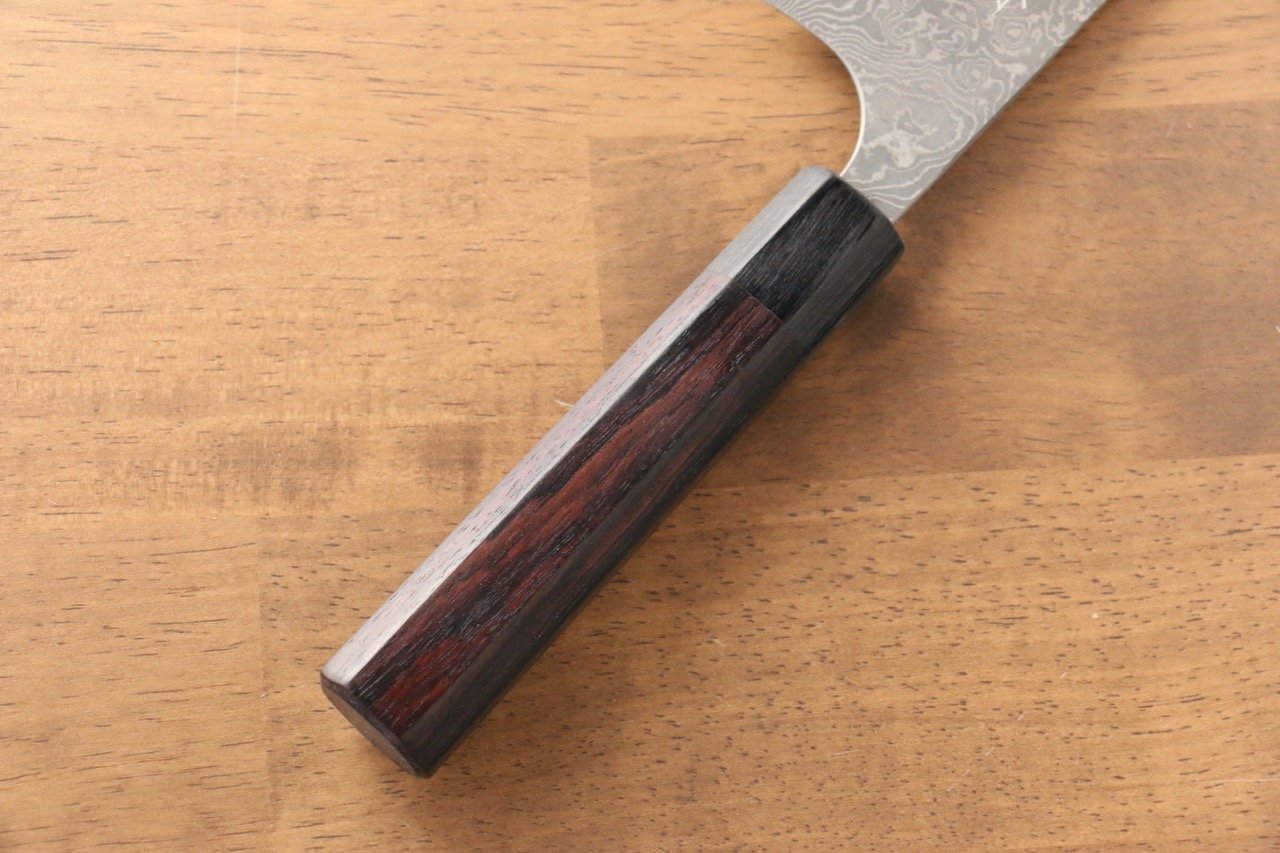 昌景 雲 V金10号 ダマスカス 牛刀包丁 210mm 紫檀柄 - 清助刃物