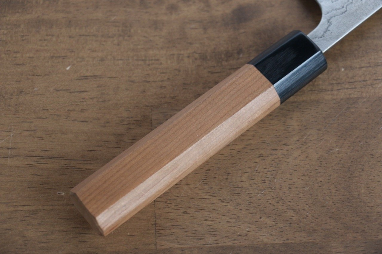 山本 直 SG2 ダマスカス 磨き仕上げ 牛刀包丁  180mm 桜柄 - 清助刃物