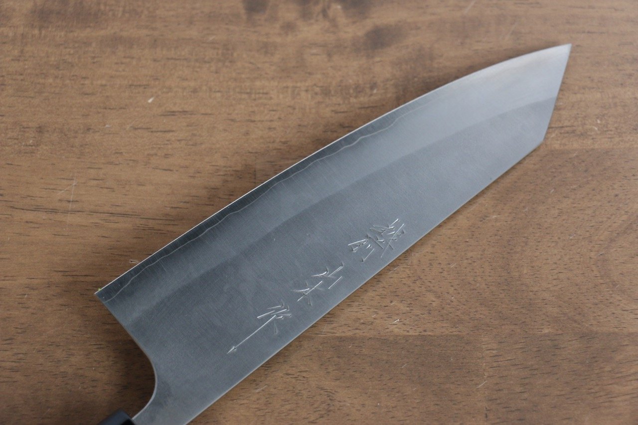 山本 直 銀三鋼 梨地 文化包丁 180mm ウォルナット柄 - 清助刃物