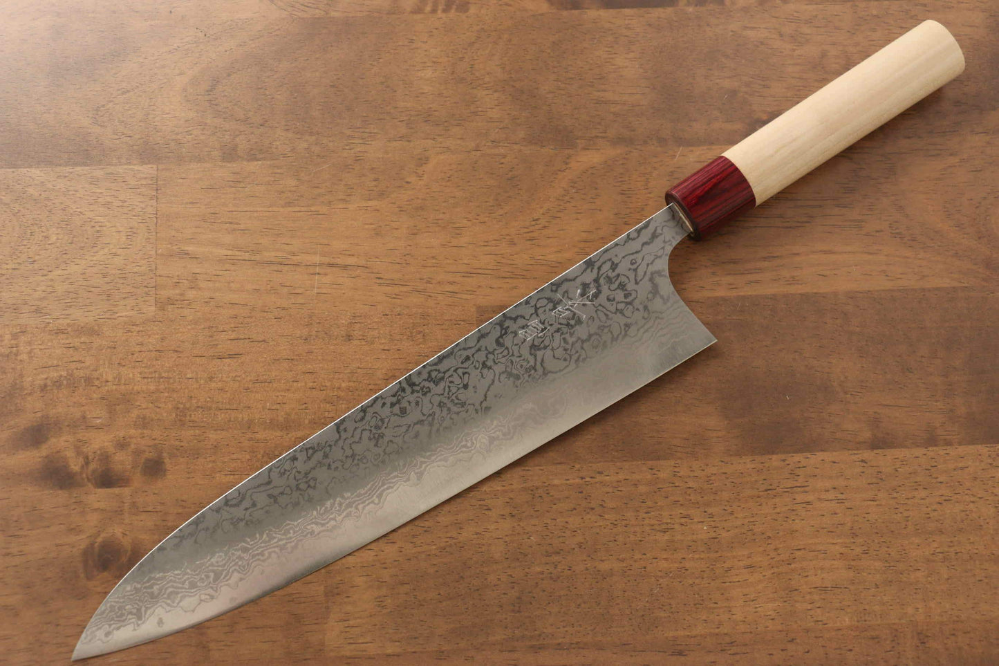 昌景 霧 V金10号 ダマスカス 牛刀包丁 270mm 紫檀柄 - 清助刃物