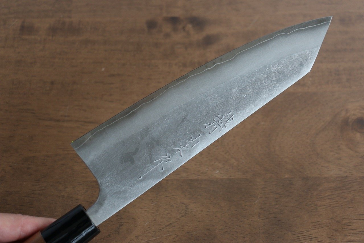 山本 直 銀三鋼 梨地 文化包丁 180mm ウォルナット柄 - 清助刃物