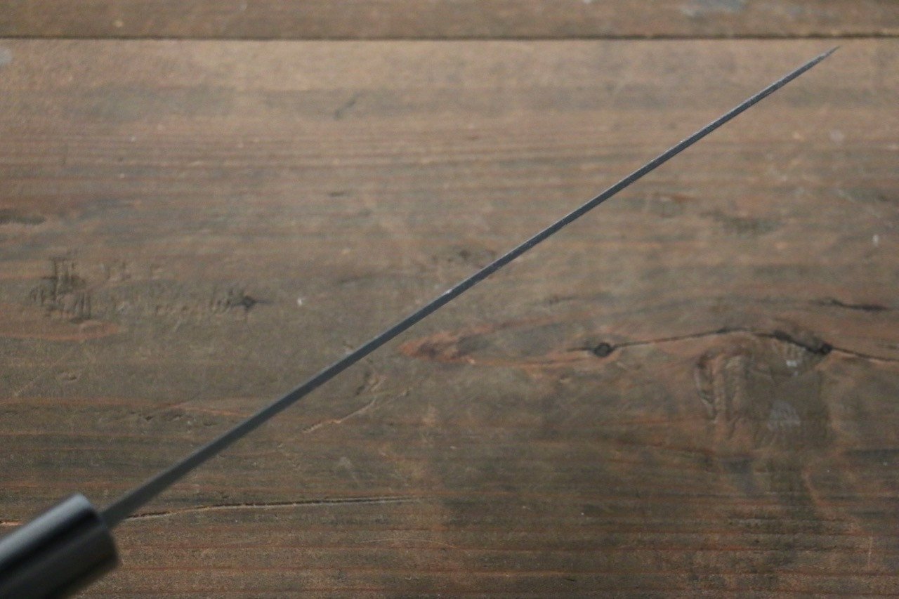 尾形 峻吾 白ニ鋼 黒打 ダマスカス 牛刀包丁  210mm 紫檀柄 - 清助刃物