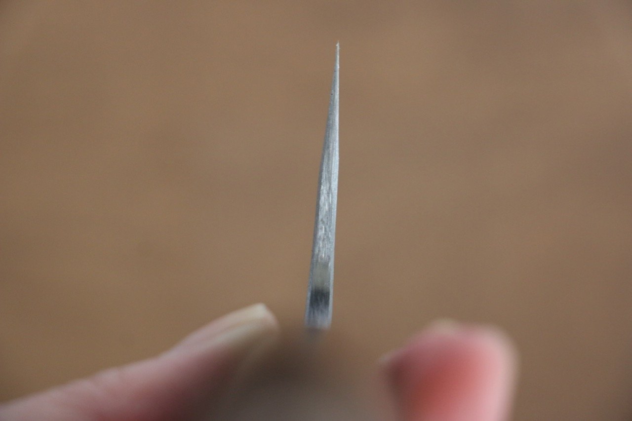 山本 直 銀三鋼 梨地 文化包丁 180mm ウォルナット柄 - 清助刃物