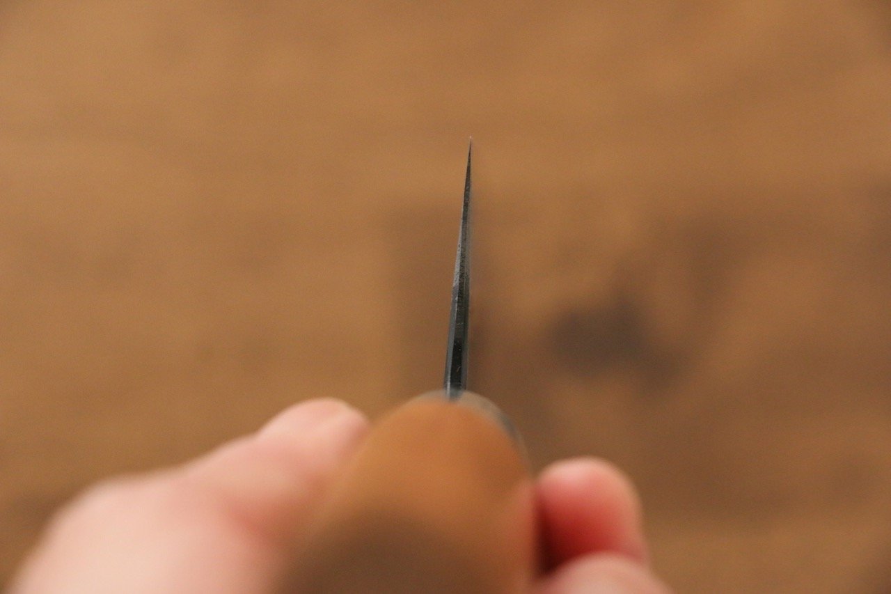 昌景 水 青ニ鋼 黒仕上げ 三徳包丁 165mm アメリカンチェリー柄 - 清助刃物