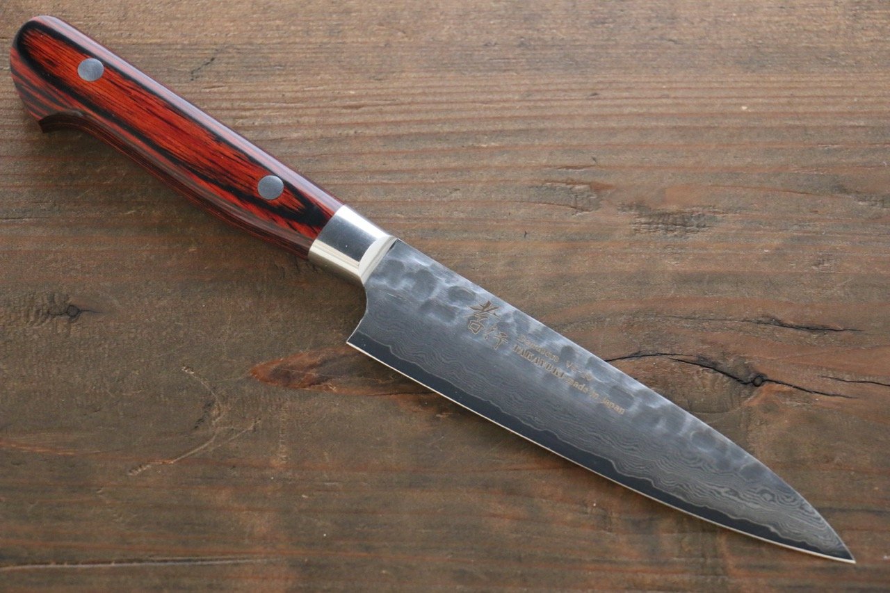 Sakai Takayuki VG10 33 Layer Damascus Sujihiki 240mm, Gyuto 210mm, Santoku 180mm & Petty 120mm Set - 清助刃物