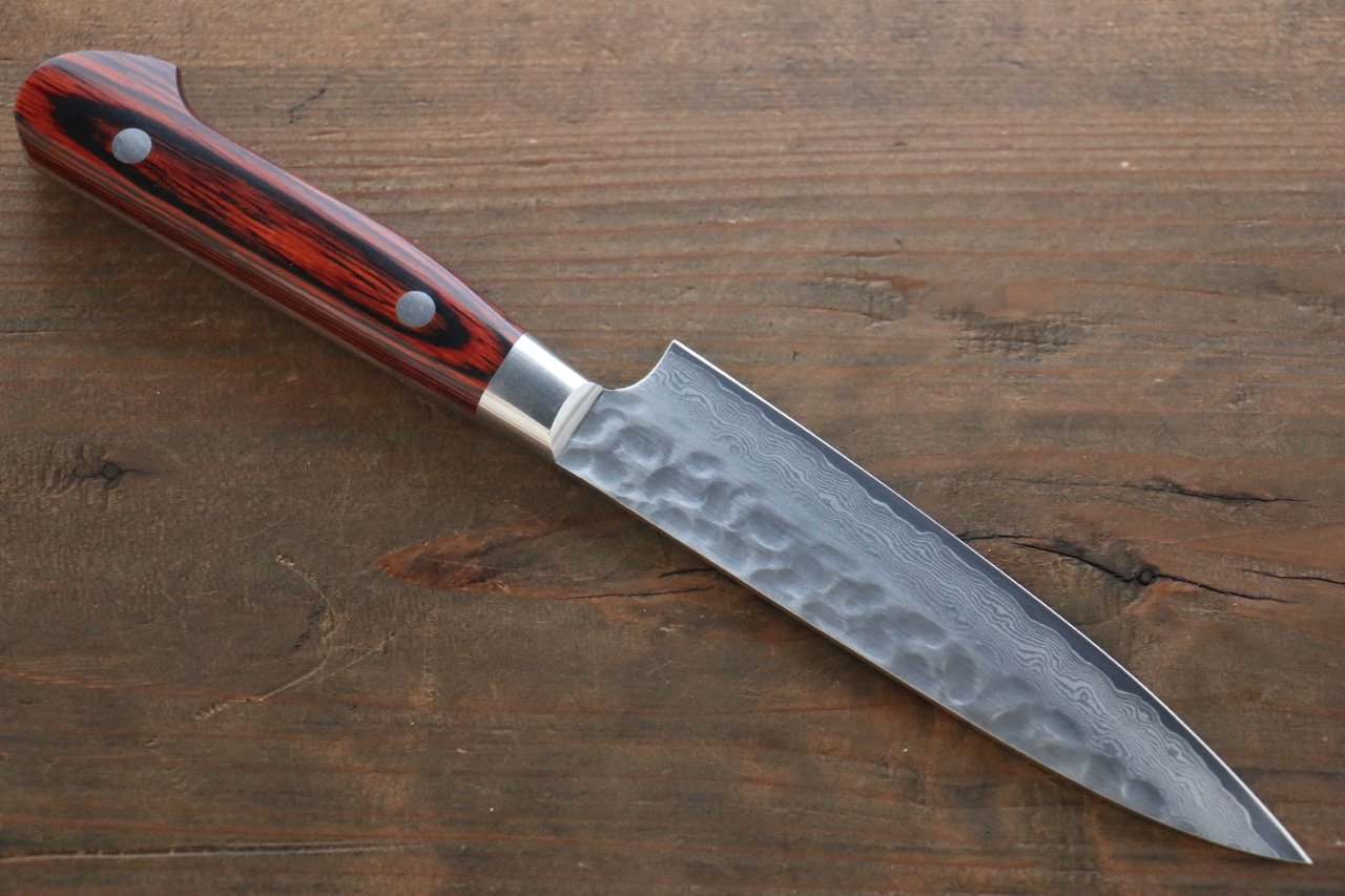 Sakai Takayuki VG10 33 Layer Damascus Sujihiki 240mm, Gyuto 210mm, Santoku 180mm & Petty 120mm Set - 清助刃物