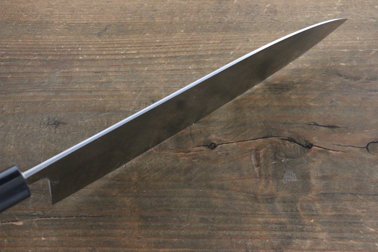 尾形 峻吾 白ニ鋼 ダマスカス 牛刀包丁  210mm 紫檀柄 - 清助刃物