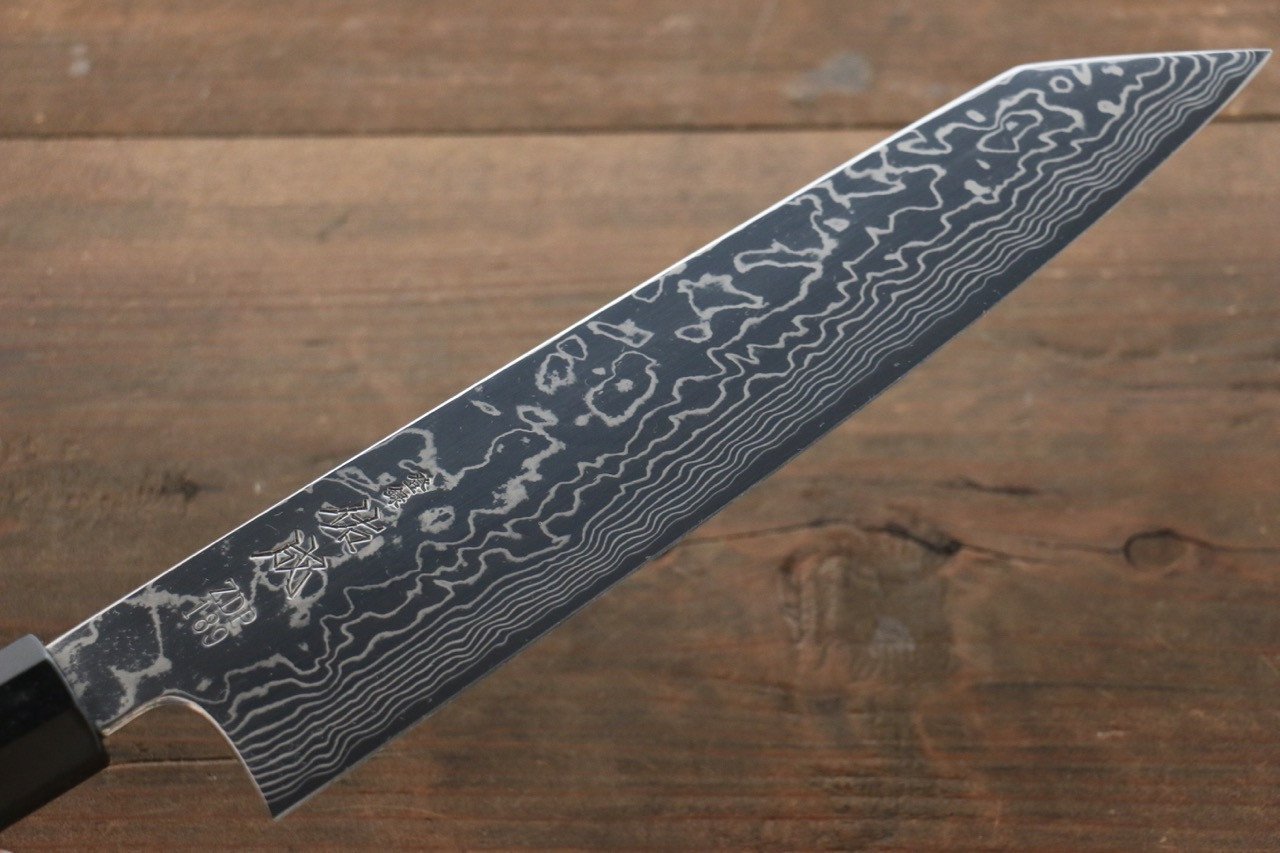 佑成 ZDP189 ダマスカス 切付牛刀包丁 240mm 紫檀柄 - 清助刃物