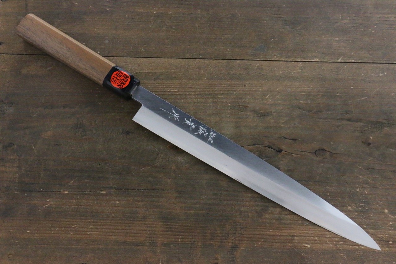 田中 誠貴 銀三鋼 柳刃包丁 270mm ウォルナット柄 - 清助刃物