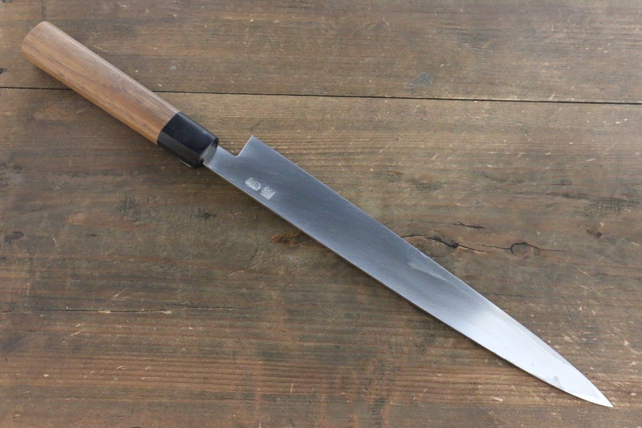 田中 誠貴 銀三鋼 柳刃包丁 270mm ウォルナット柄 - 清助刃物