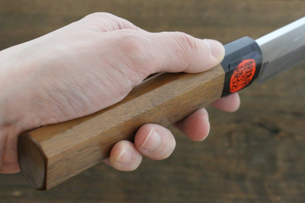 田中 誠貴 銀三鋼 柳刃包丁 270mm ウォルナット柄 - 清助刃物