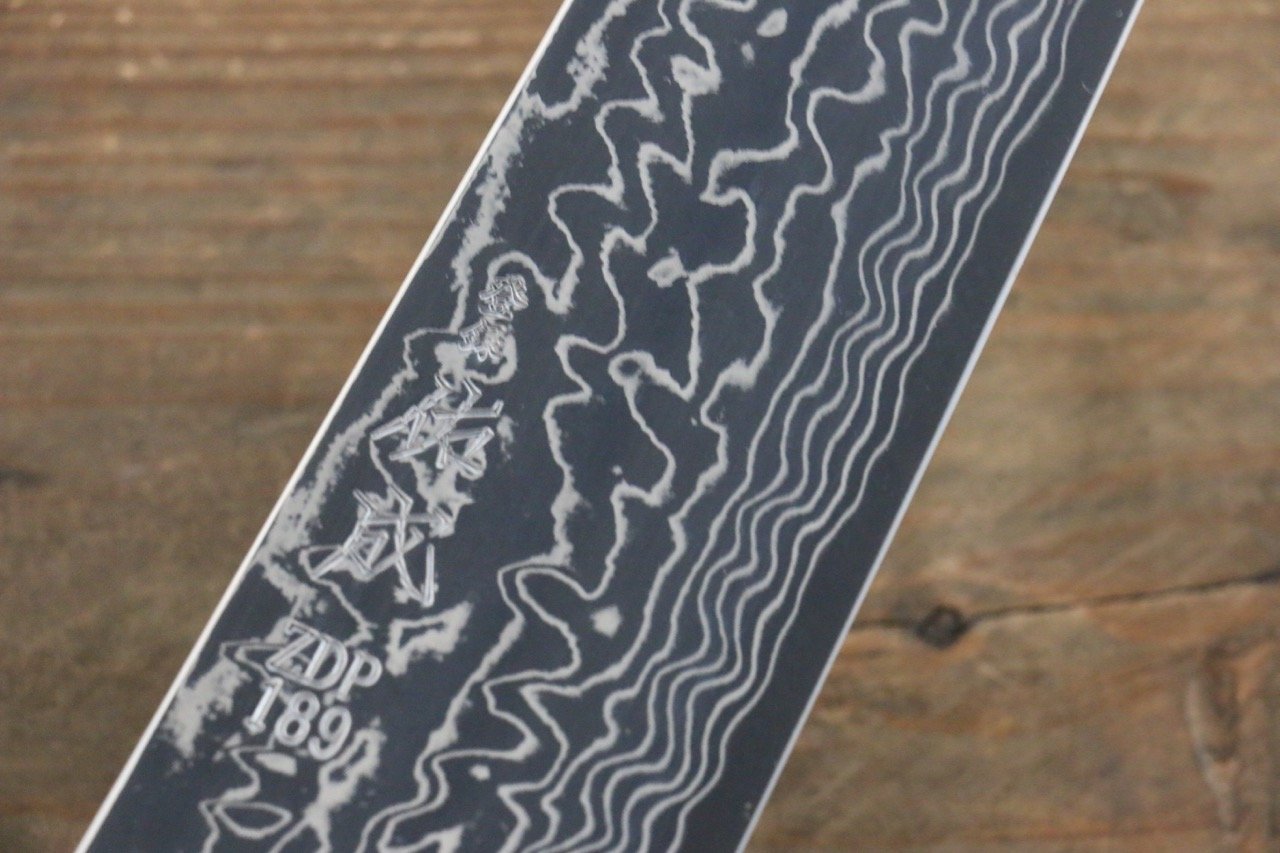 佑成 ZDP189 ダマスカス 牛刀包丁 270mm 紫檀柄 - 清助刃物