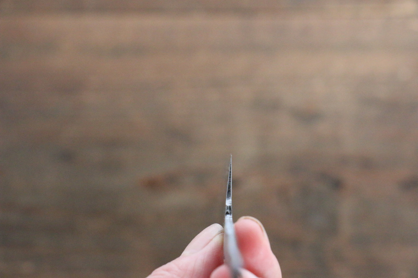 源 昭忠 本鍛錬 青ニ鋼 ペティーナイフ 150mm - 清助刃物