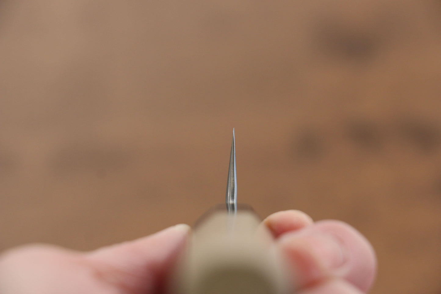 菊月 白ニ鋼 霞研 ペティーナイフ 150mm 朴柄 - 清助刃物