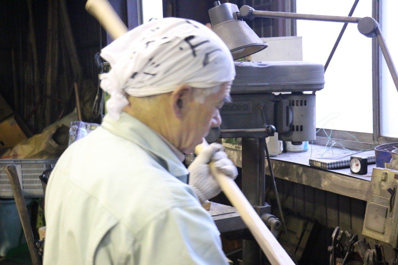 ふくべ 青ニ鋼 イカさき包丁  130mm - 清助刃物