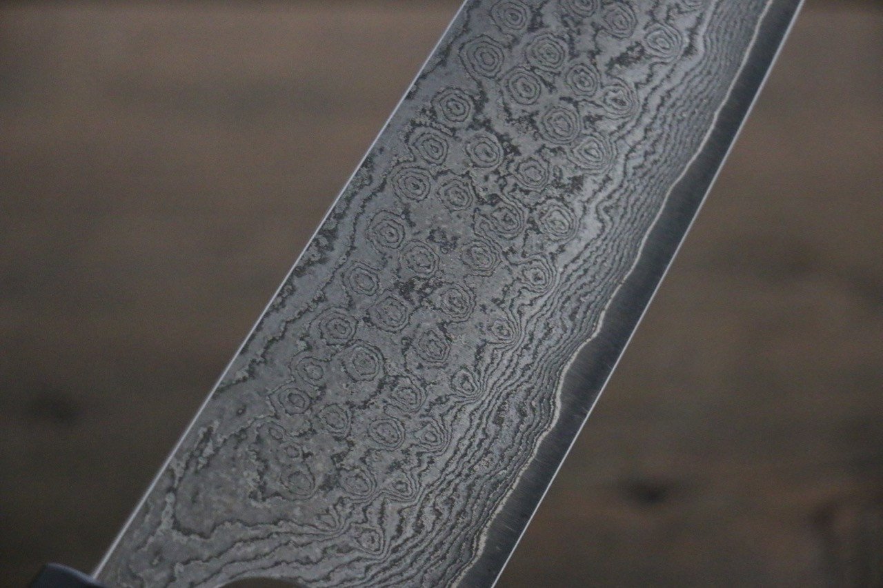 山本 直 V金10号 黒ダマスカス 牛刀包丁 和包丁 210mm 紫檀柄 - 清助刃物