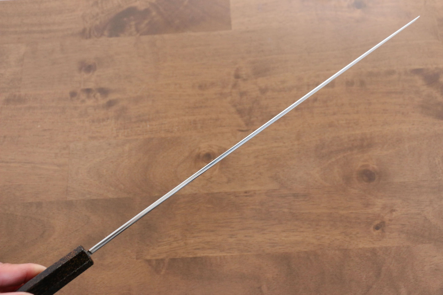 清助 V金10号 先丸蛸引包丁 330mm 樫漆家紋柄 - 清助刃物