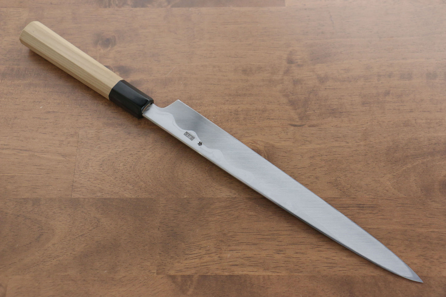 菊月 青一鋼 ダマスカス 柳刃包丁  270mm 朴柄 - 清助刃物