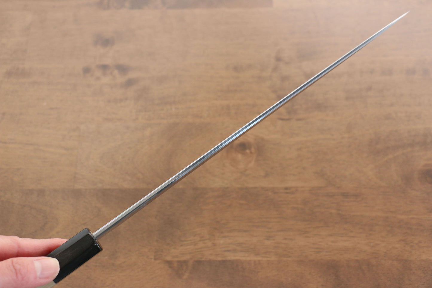 菊月 青一鋼 ダマスカス 柳刃包丁  270mm 朴柄 - 清助刃物