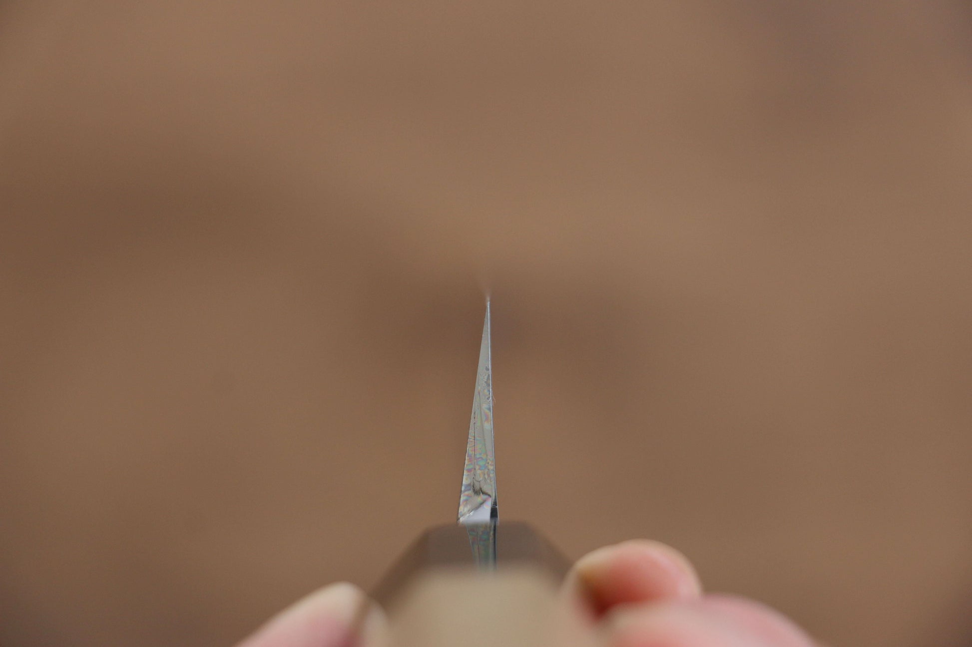 菊月 青一鋼 ダマスカス 柳刃包丁  300mm 朴柄 - 清助刃物