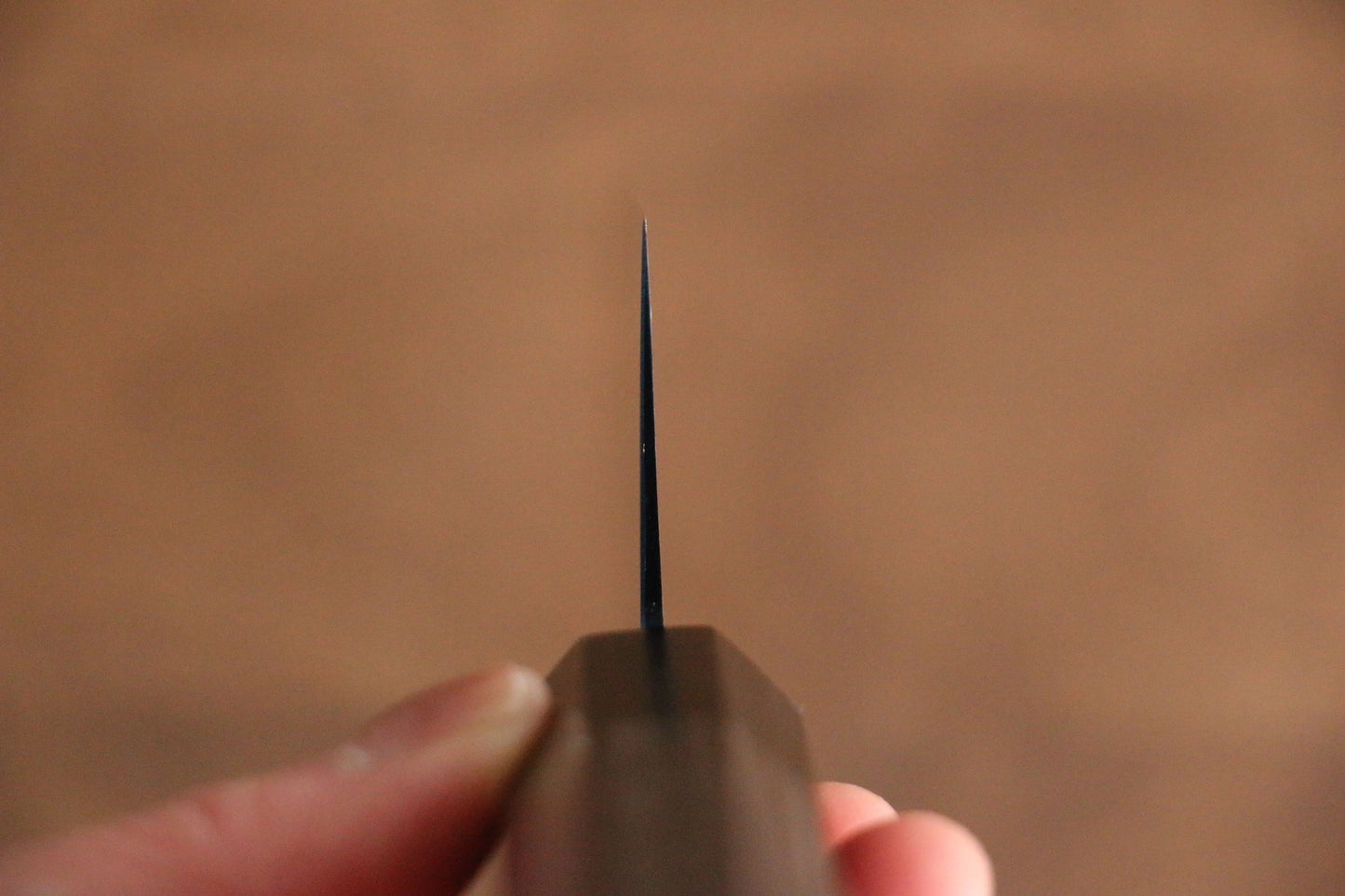 清助 SK-85鋼 イオンプレーティング 切付三徳包丁 180mm グレー合板柄 - 清助刃物