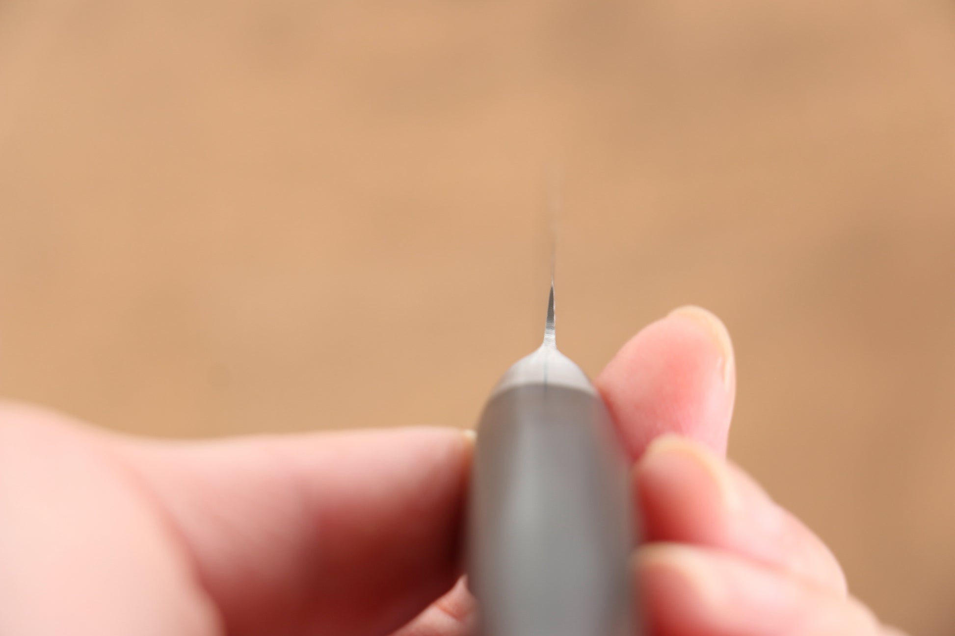 清助 鏡 AUS10 鏡面仕上げ ダマスカス ペティーナイフ  80mm 黒合板柄 - 清助刃物