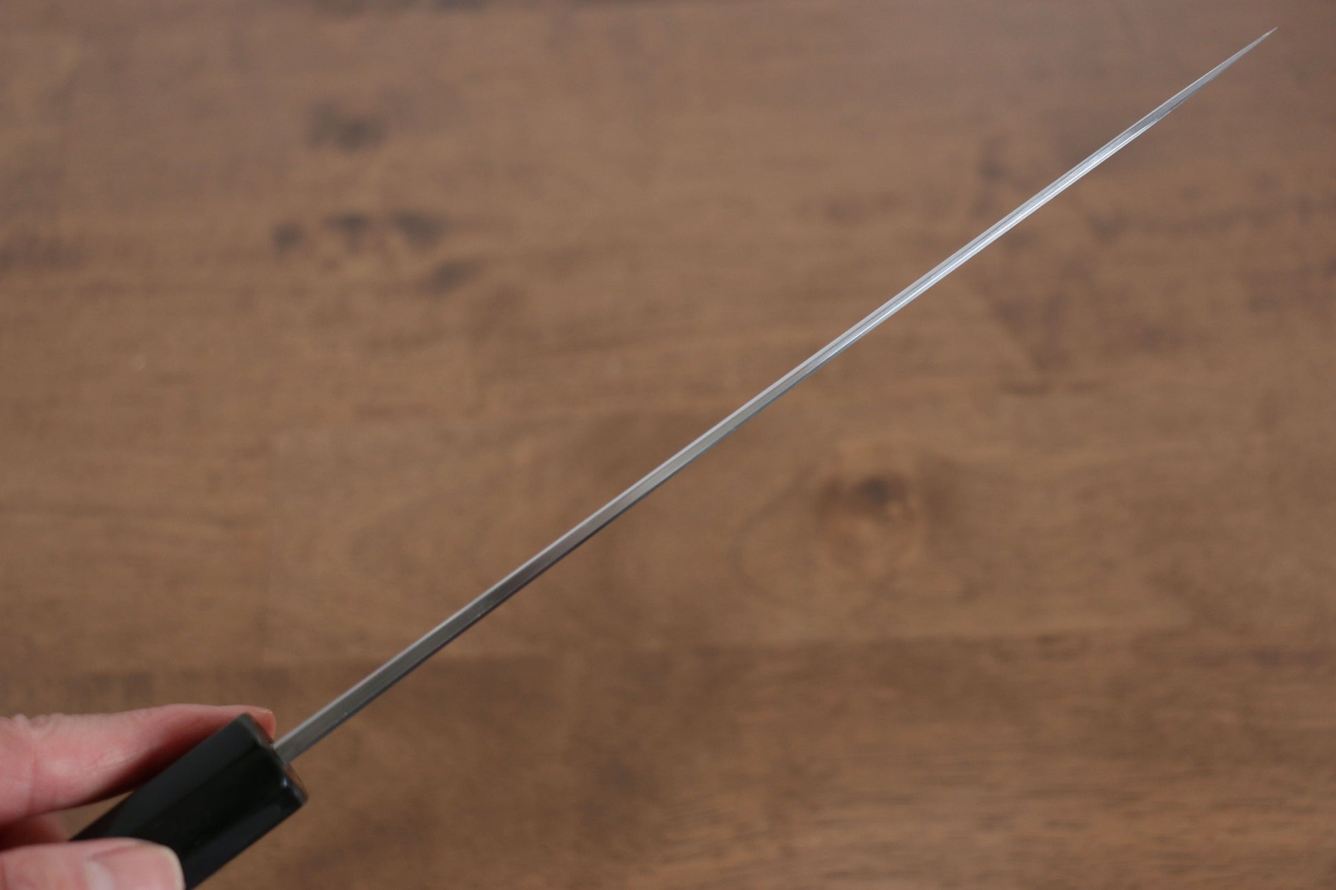 菊月 青一鋼 ダマスカス 牛刀包丁  210mm 朴柄 - 清助刃物