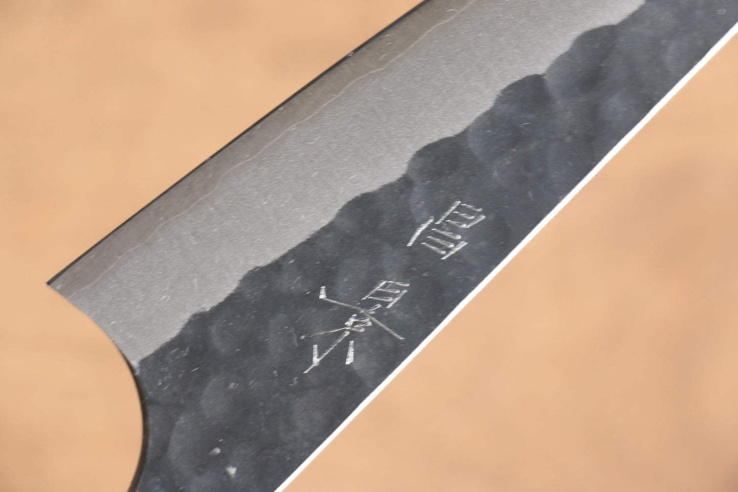 昌景 小石 青スーパー鋼 黒仕上げ 骨スキ包丁 150mm アメリカンチェリー柄 - 清助刃物