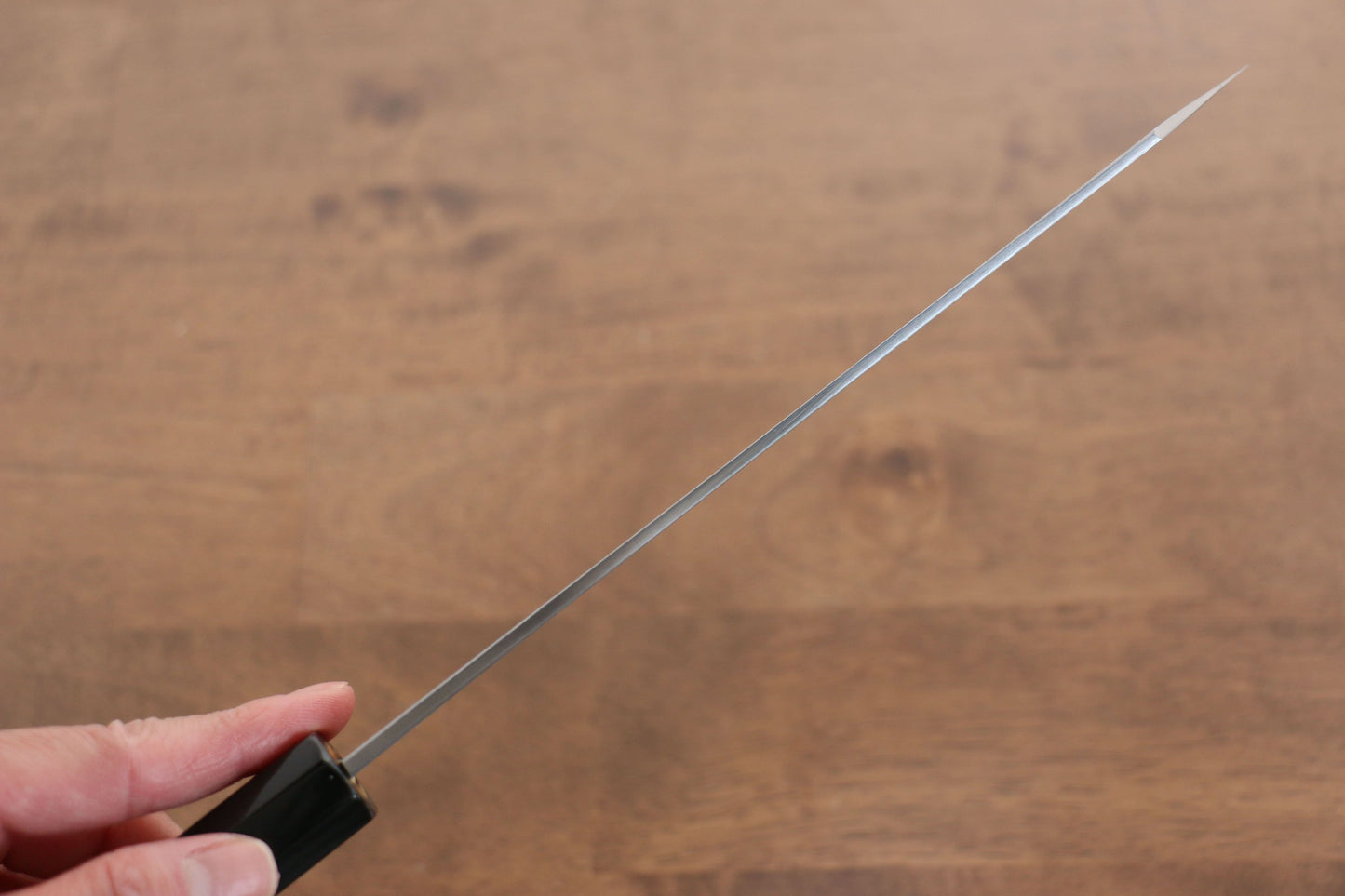 菊月 青一鋼 ダマスカス 切付牛刀包丁  210mm 朴柄 - 清助刃物