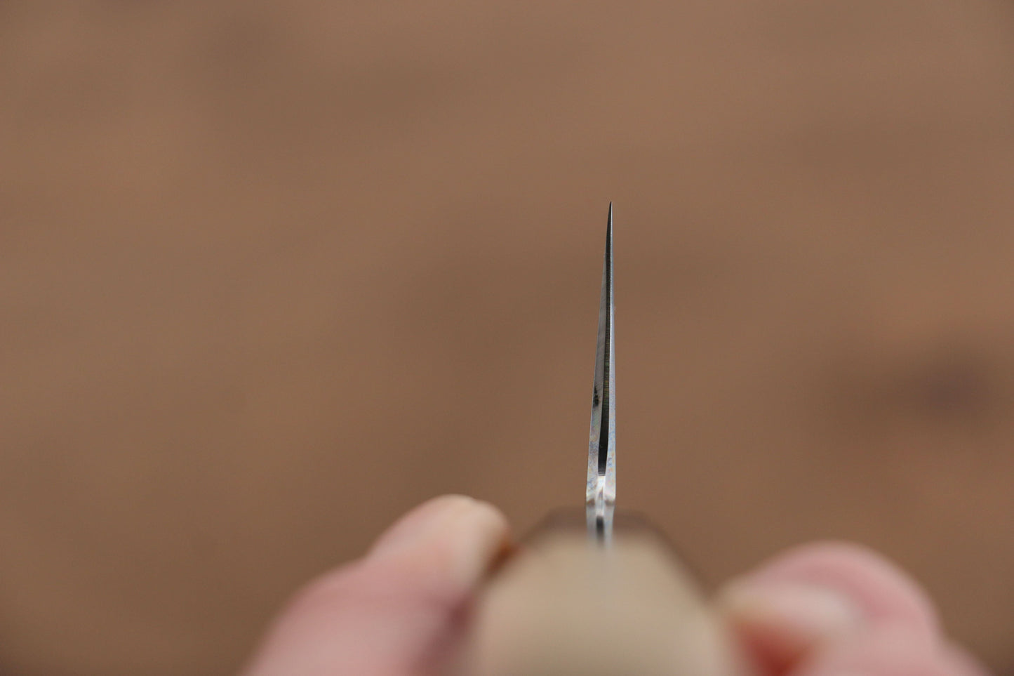 菊月 青一鋼 ダマスカス 切付牛刀包丁  210mm 朴柄 - 清助刃物