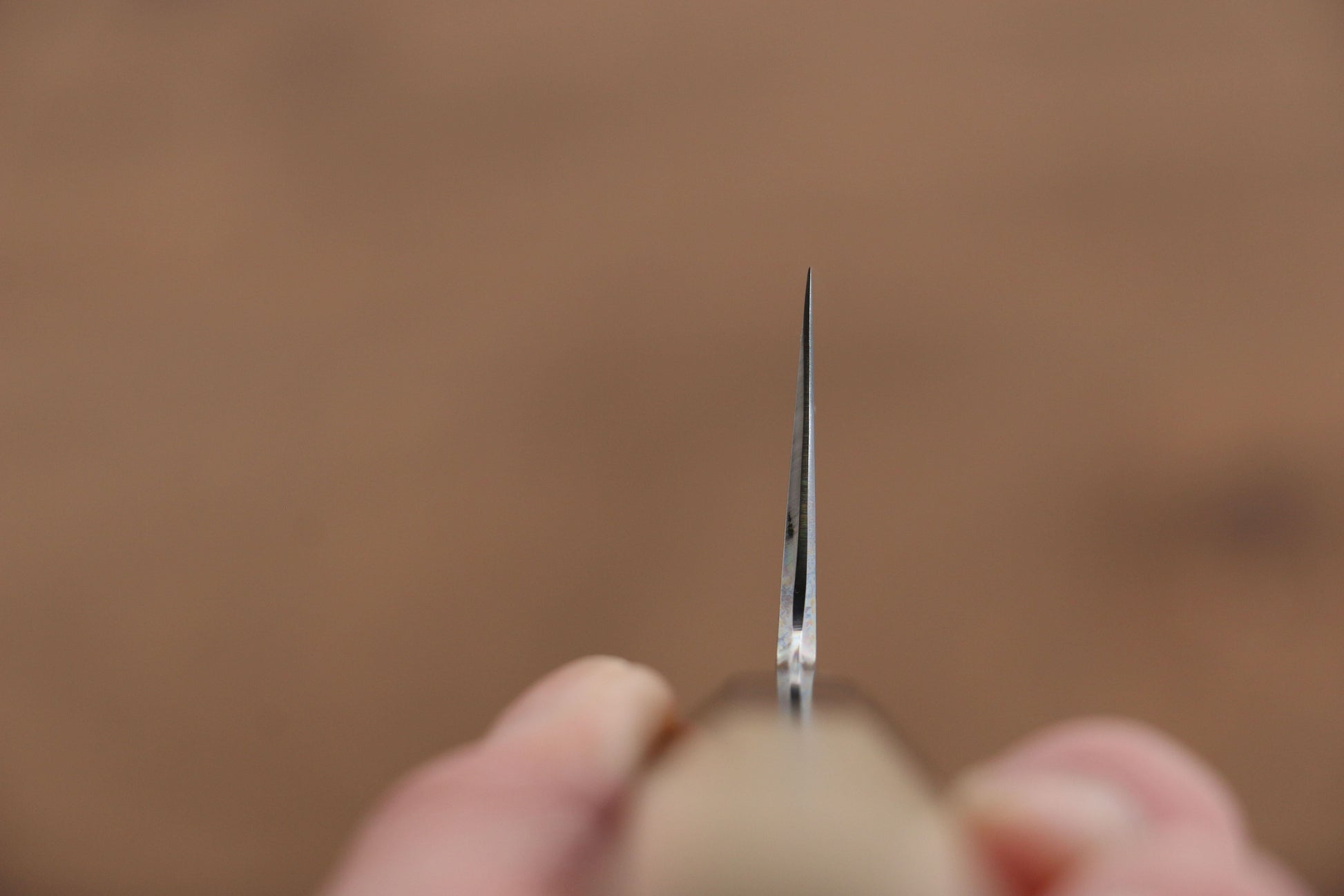 菊月 青一鋼 ダマスカス 切付牛刀包丁  210mm 朴柄 - 清助刃物