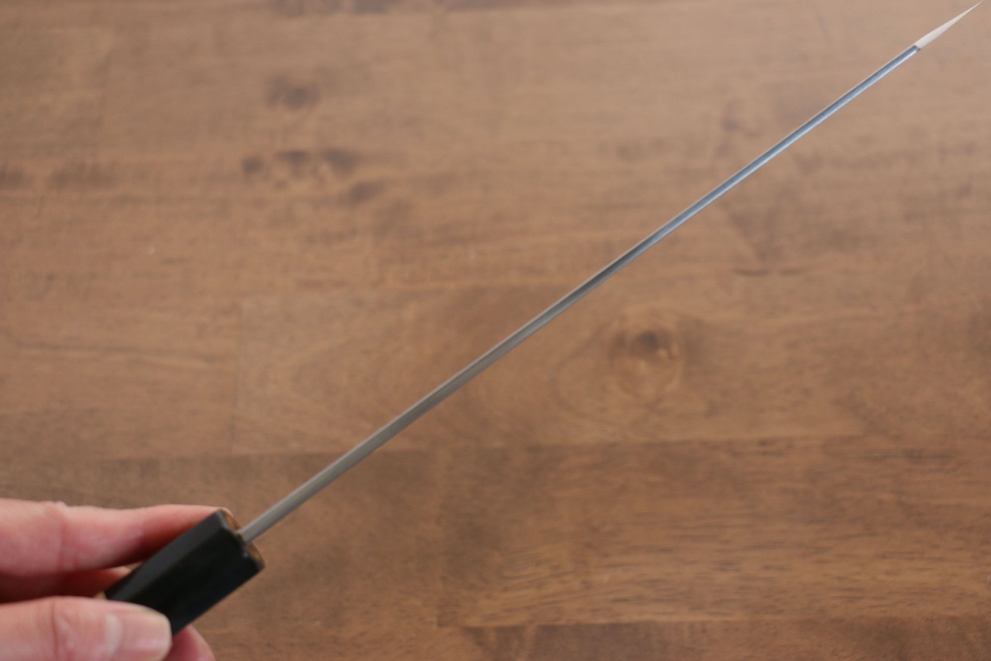 菊月 青一鋼 ダマスカス 切付牛刀包丁  240mm 朴柄 - 清助刃物