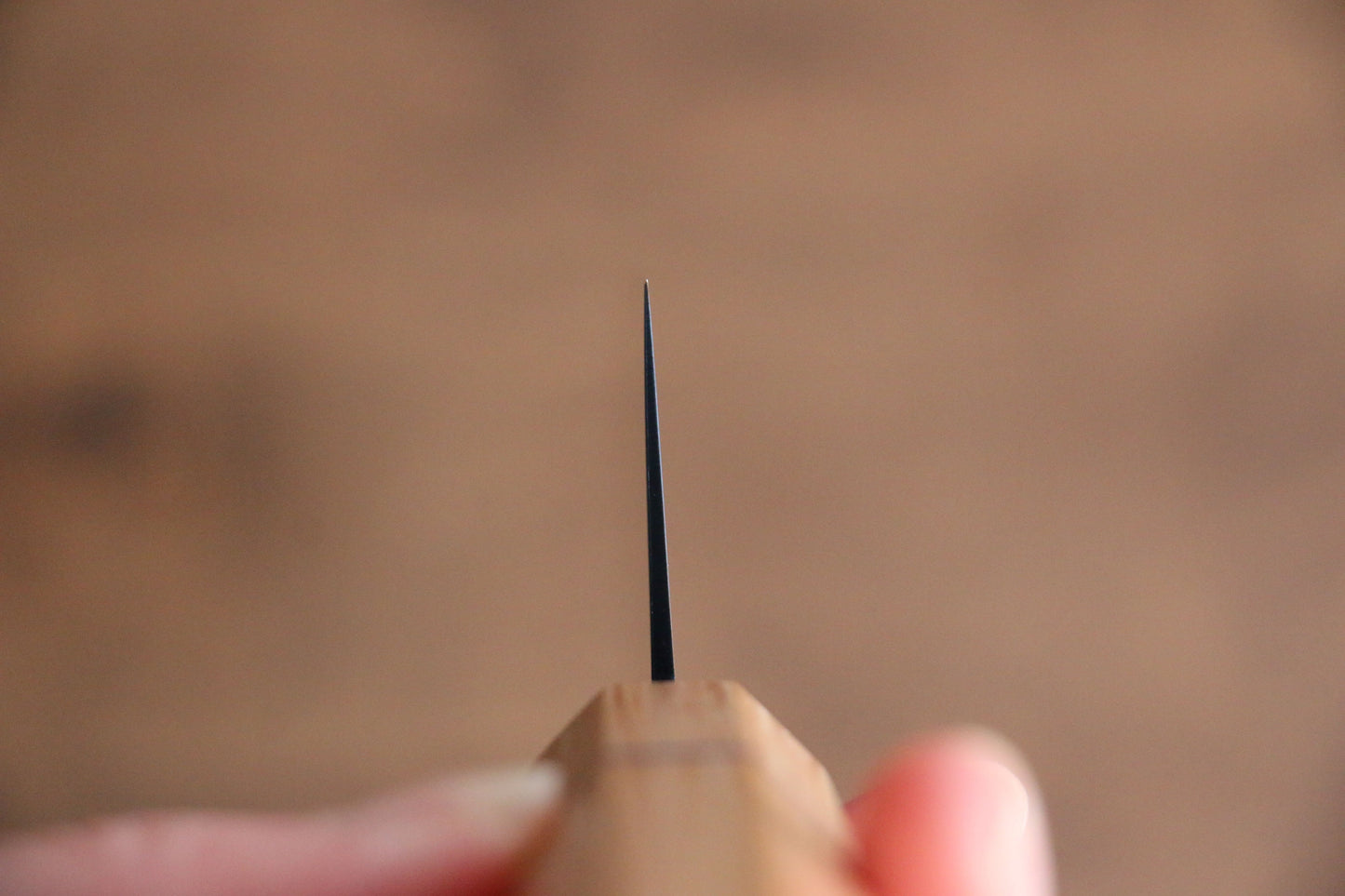 清助 SK-85鋼 イオンプレーティング 切付牛刀包丁 210mm ホワイトウッド柄 - 清助刃物