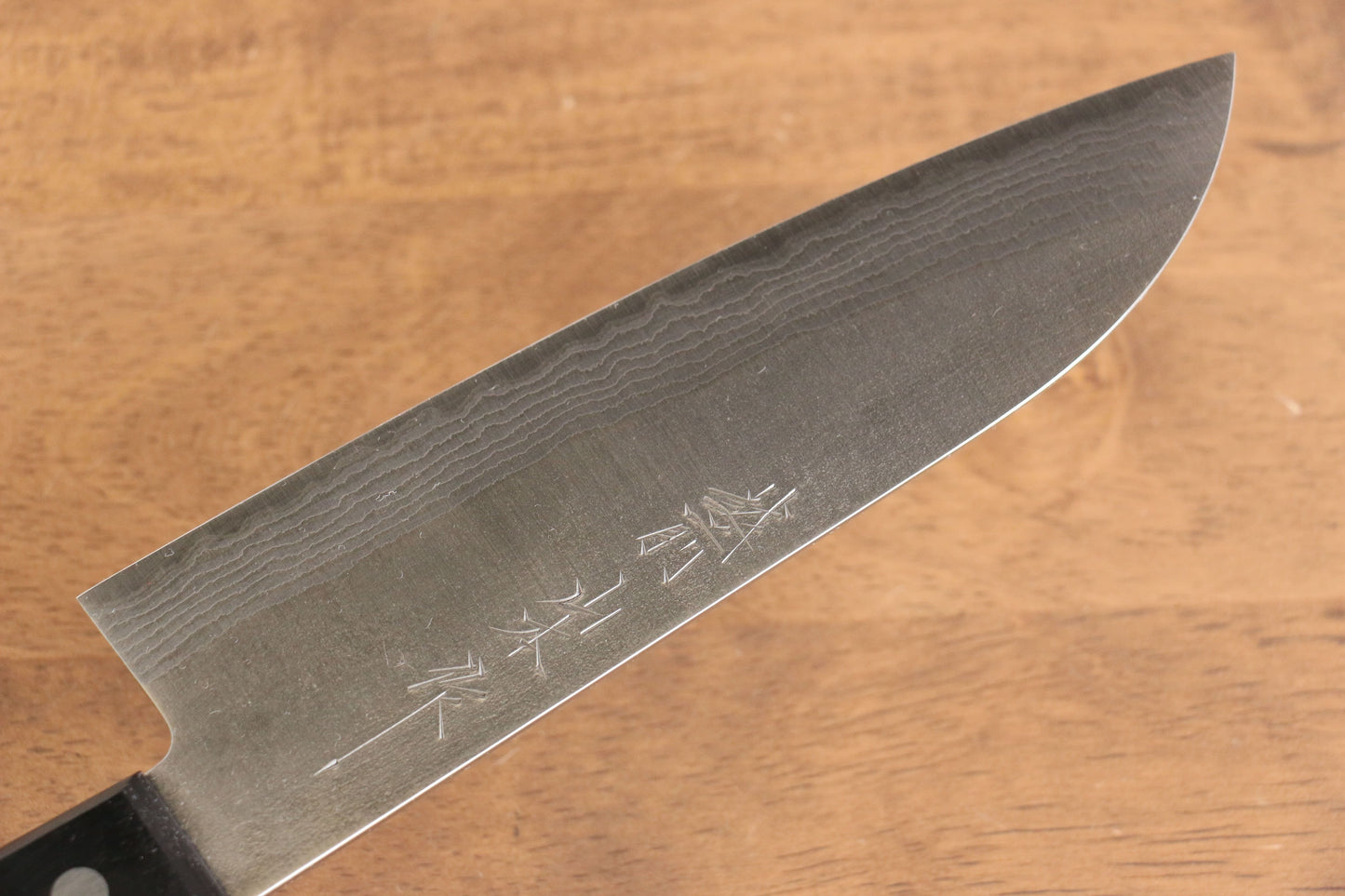 山本 直 SRS13 梨地 ダマスカス 三徳包丁 170mm 黒合板柄 - 清助刃物