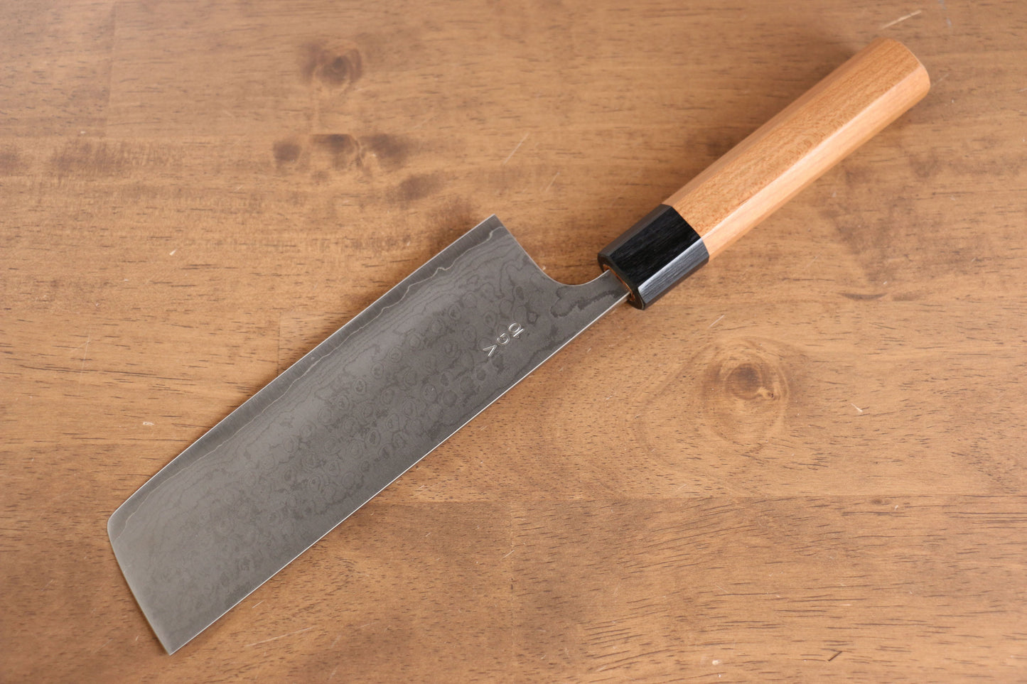 山本 直 V金10号 ダマスカス 菜切包丁  165mm 桜柄 - 清助刃物