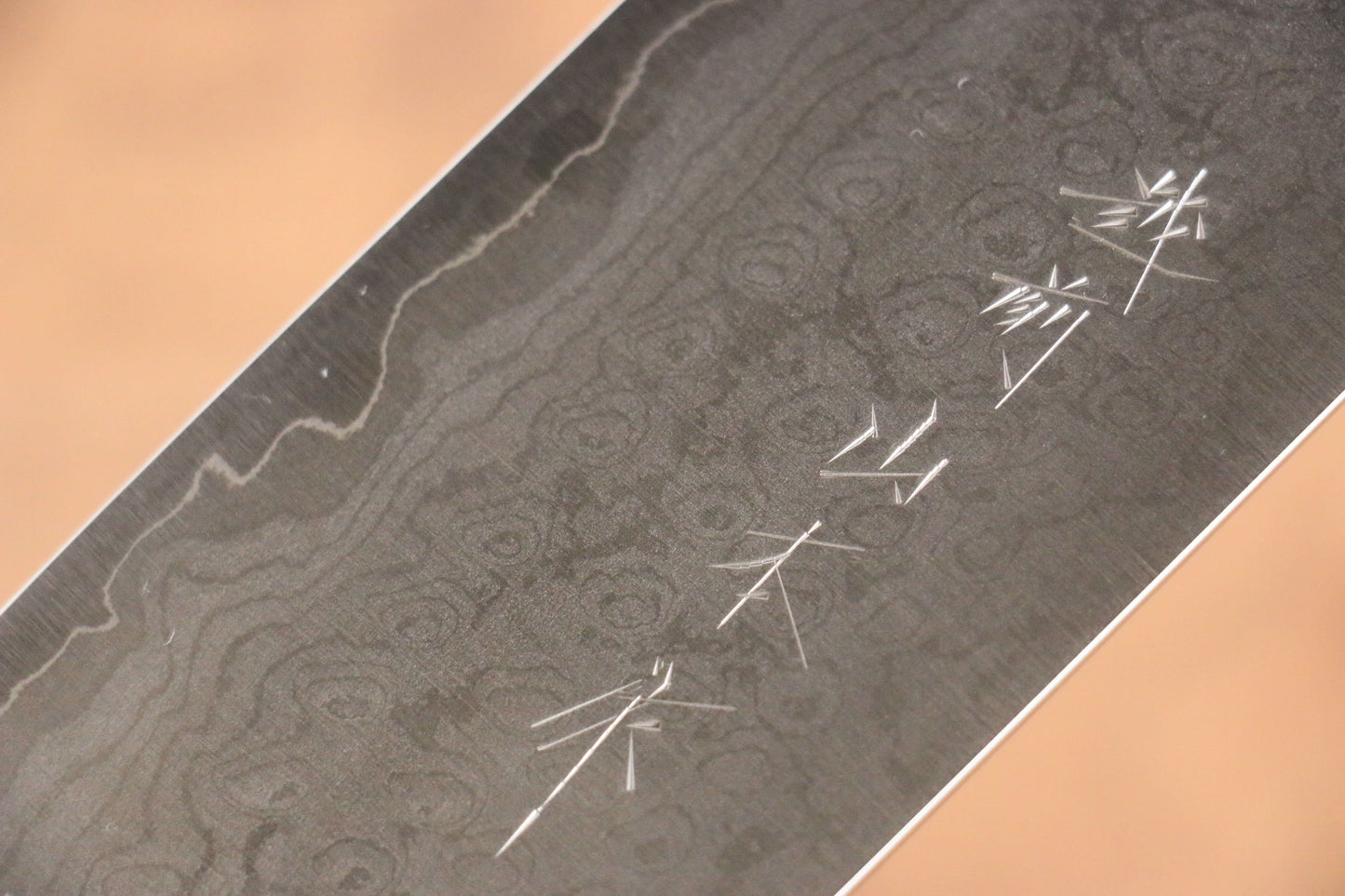 山本 直 V金10号 ダマスカス 菜切包丁  165mm 桜柄 - 清助刃物