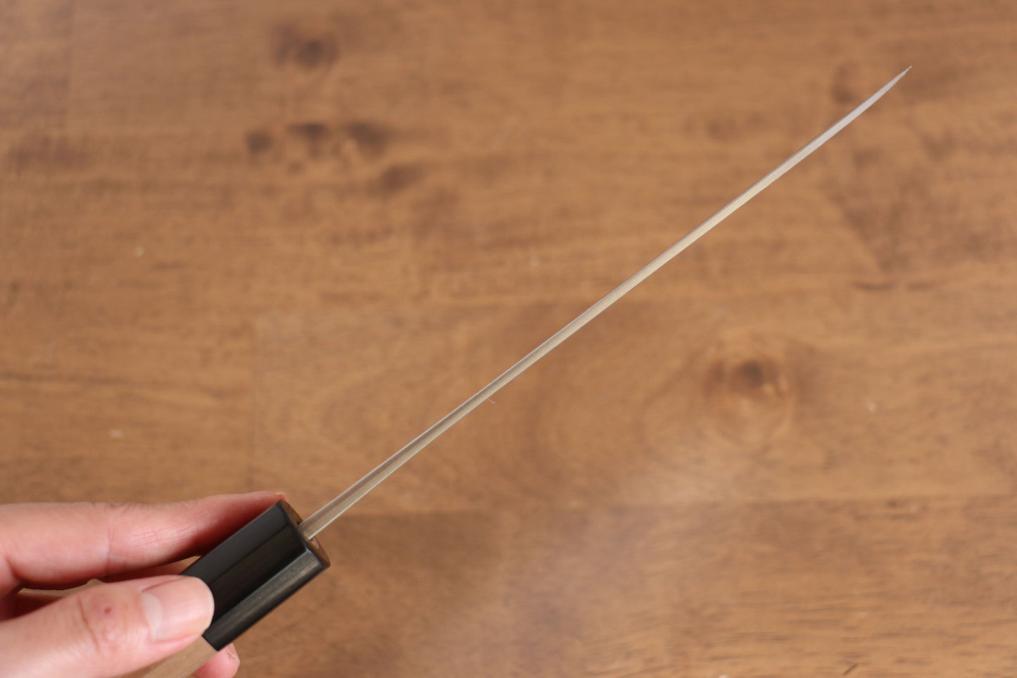 山本 直 V金10号 ダマスカス 三徳包丁  165mm ウォルナット柄 - 清助刃物