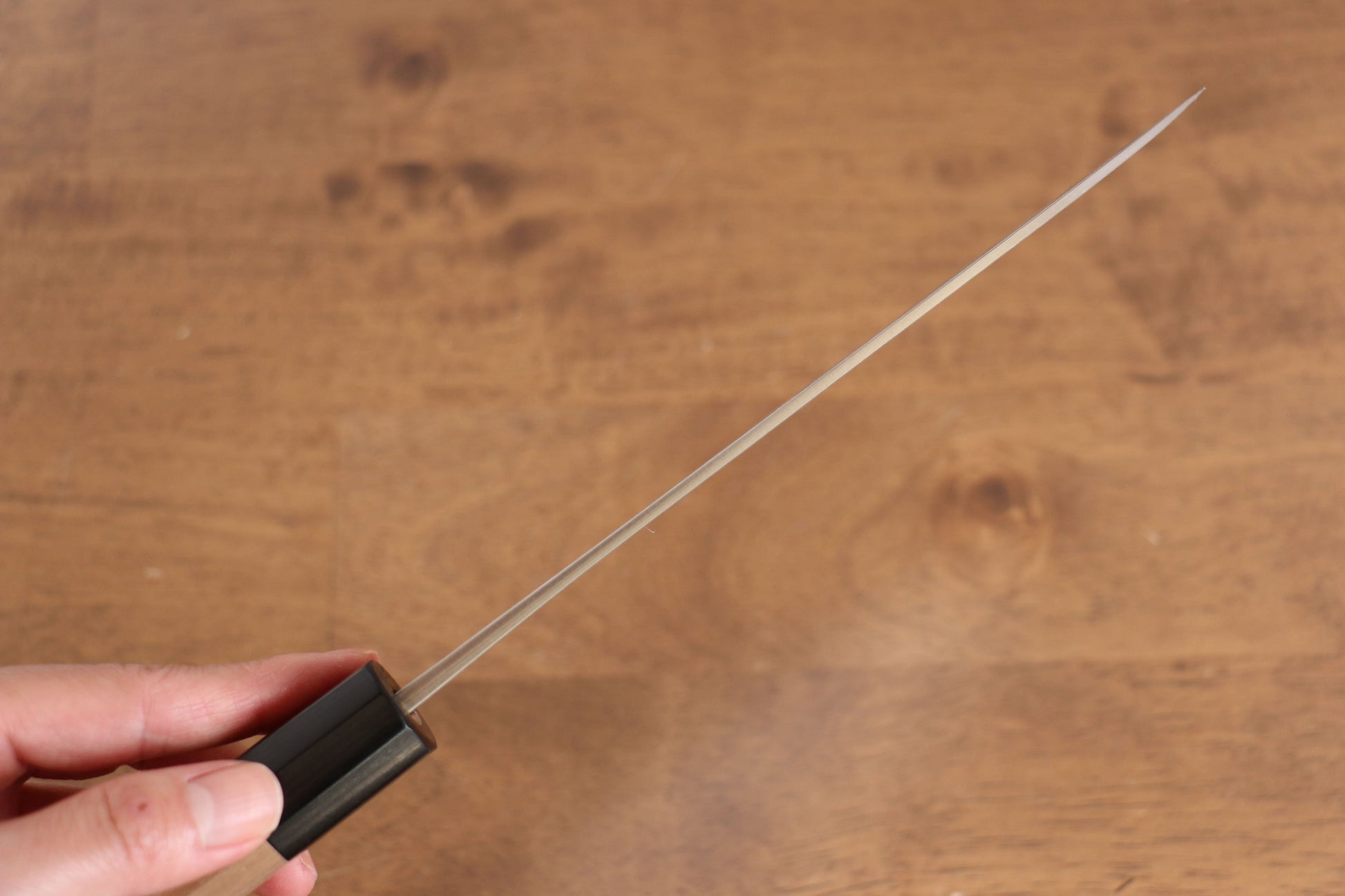 山本 直 V金10号 ダマスカス 三徳包丁  165mm ウォルナット柄 - 清助刃物