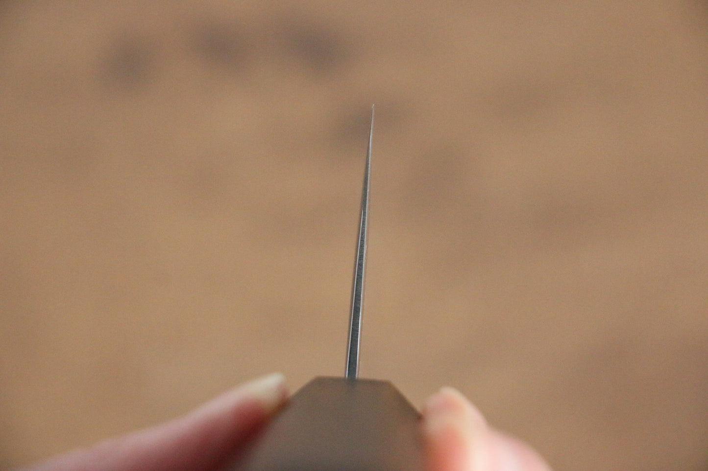 清助 波 AUS10 鏡面仕上げ ダマスカス 菜切包丁 170mm 樫柄 - 清助刃物