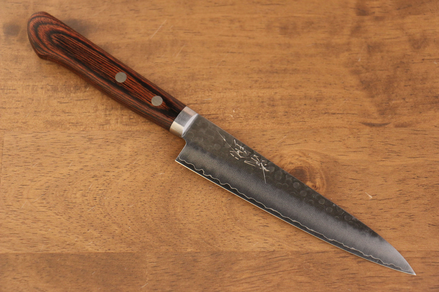 清助 スウェーデン鋼 ペティーナイフ マホガニー柄 - 清助刃物